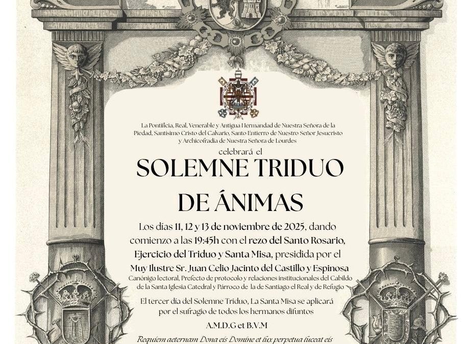 Solemne Triduo de Ánimas